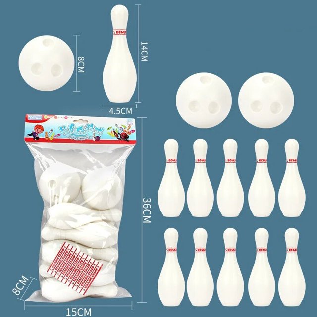 Juego de bolos con patrón colorido, juego de bolos para niños o padres e hijos, deportes de interior interactivos, actividad creativa