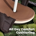 thumbnail image 6 of FitVille Wide Womens Sandals Adjustable Ankle Strap Flat Sandals with Arch Support, Brown, 11 Wide, 6 of 7