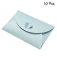 thumbnail image 3 of Uxcell Heart Clasp Tiny Items Storage Card Holder Mini Envelopes, Light Blue 50 Pack, 3 of 5