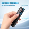 thumbnail image 6 of Voice Recorder, 64GB Digital Voice Recorder with Playback Noise Reduction 30h Audio Recording Device with Password, MP3, A-B Repeat, Dual-Microphone, Voice Activated Recorder for Meetings, Classes, 6 of 8