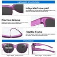 thumbnail image 6 of TINHAO Polarized Sunglasses Over Glasses Women Fit Over Glasses Sunglasses Cat Eye Sunglasses UV Protection Lightweight, 6 of 7