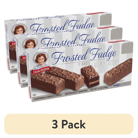 (3 pack) Little Debbie Frosted Fudge Cakes, 8 Count, 12 oz