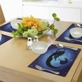 thumbnail image 4 of Ambesonne Ocean Place Mats Set of 4, Aquatic Girl Mermaid, Standard Size, Purple Black, 4 of 6