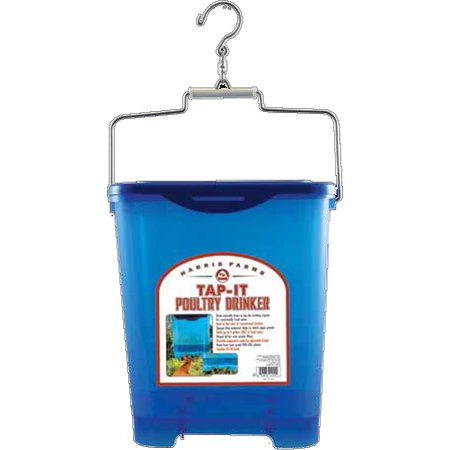 UPC: 0843635012501 | FREE RANGE POULTRY NIPPLE DRINKER CLEAR/BLUE 4 GALLON