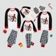 thumbnail image 2 of Pijama familiar a juego de Navidad, conjunto de pijamas grises con cruces de Santa Believe, 2 of 3