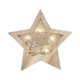 thumbnail image 1 of Adorno colgante navideño de madera con forma de estrella, luz luminosa, para la punta del árbol., 1 of 5