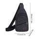 thumbnail image 3 of Bolsa cruzada unisex Mochila impermeable de lona con bandolera 30x17cm Bolsa de hombro individual con múltiples compartimentos para senderismo Viajes de uso diario Azul negro Verde claro Caqui marrón, 3 of 6