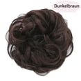 thumbnail image 2 of Paquete de 2 postizos con banda elástica, postizo de moño, cinta para el pelo rizado con recogidos, extensiones de cabello, postizos de moño desordenado para mujeres, niñas, cola de caballo, 2 of 5