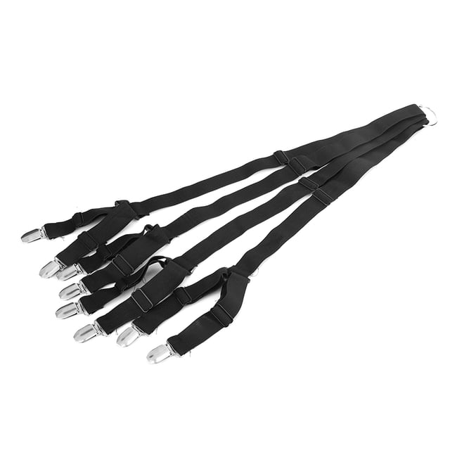 Soporte para sábanas BuyWeek antideslizante con correas de sujeción ajustables negro