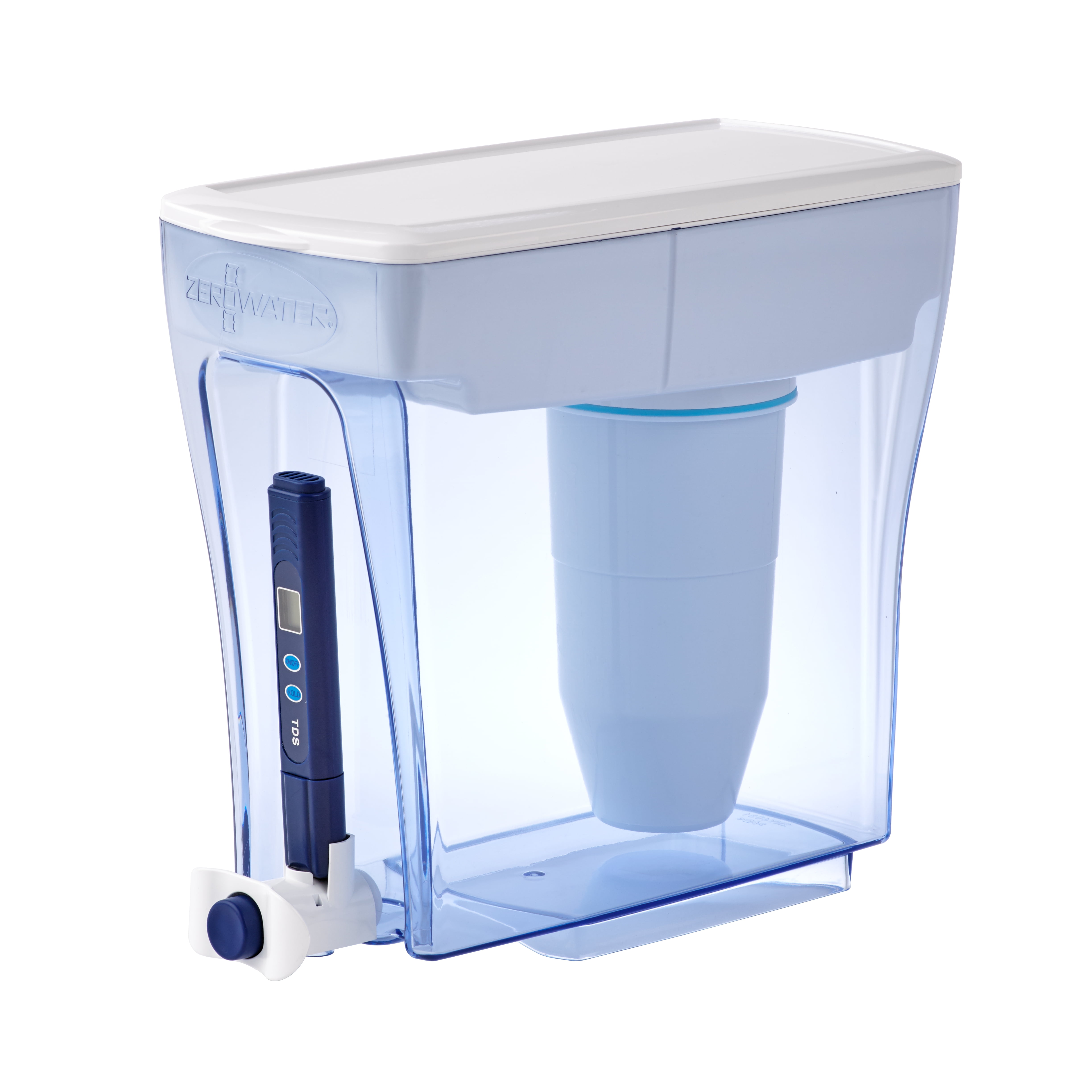 Zerowater 20-Cup prêt à Verser Pichet Distributeur de qualité de leau au mètre certifié NSF pour réduire Plomb et dautres métaux Lourds sans BPA 