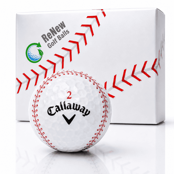 Callaway Golf Balls Chrome Soft Baseball Refinished 12 Pack