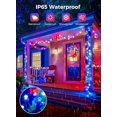 thumbnail image 3 of Minetom Red White Blue Lights, 2Pack Total 200 LED 80FT 4th of July Patriotic Lights 8 Modes, Waterproof Solar String Lights Outdoor,Solar String Lights for Outside Independence Day Memorial Day Decor, 3 of 10