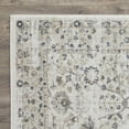 thumbnail image 3 of Loomaknoti Kehleigh Oviel 2' x 3' Oriental Indoor Runner Rug , Cream/Blue, 3 of 9