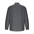 thumbnail image 5 of Wavsuf Mens Sweatshirts Solid V-neck Casual Dark Gray Blouse Tops Size 4XL, 5 of 6