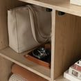 thumbnail image 3 of Sauder Aspen Post 2-Door Storage Cabinet, Prime Oak Finish, 3 of 11
