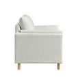 thumbnail image 4 of Studio Living Stockholm Modern Accent Chair, Cream Woven Fabric, 4 of 7