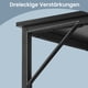 thumbnail image 4 of VASAGLE Escritorio, Mesa Oficina y Estación Trabajo, 50 x 80 x 76 cm, Estilo Moderno, Estructura Metal, Negro Ébano, 4 of 4