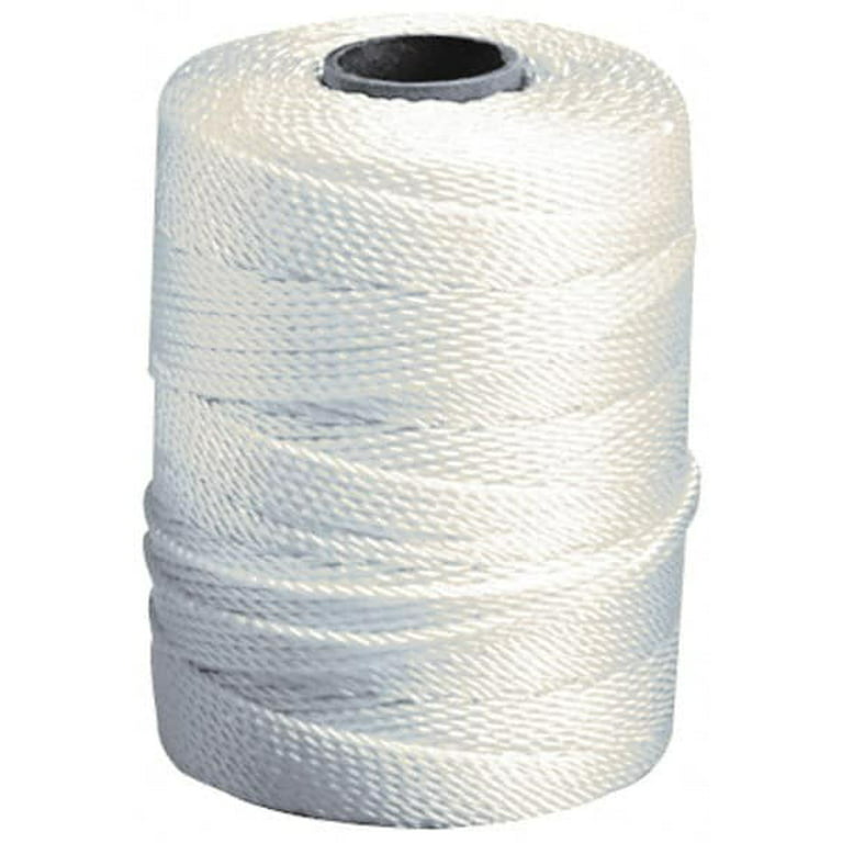 550 Ft Spool) 3 Ply Polypropylene Twine Yarn, 600 Lb Breaking Strength,  White 