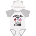 thumbnail image 3 of Inktastic Ice Cream Makes Everything Better Boys or Girls Baby Bodysuit, 3 of 5