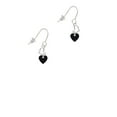 thumbnail image 2 of Acrylic 5/16" Black Heart Heart French Earrings, 2 of 4