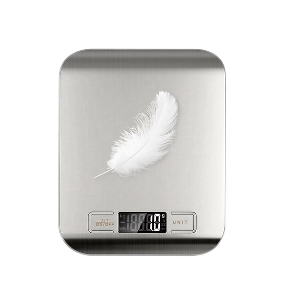 DAYBETTER 22lb/10kg Food Scale with 4 Units LCD Display, 0.05oz/1g Digital Kitchen Scale, for Baking, Cooking, Dieting and Meal Prep, Easy Clean Stainless Steel
