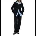 thumbnail image 3 of Camisas Casuales de Mujer, Camisa de Larga con Botones, Moda Deportiva. Azul M, 3 of 8