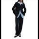 thumbnail image 3 of Camisas Casuales de Mujer, Camisa de Larga con Botones, Moda Deportiva. Azul M, 3 of 8