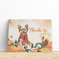 thumbnail image 3 of Happy Thanksgiving Yorkshire Terrier with Turkey Pumpkins Autumn Vibes Horizontal Matte Canvas Poster Yorkie Dog Lover Gifts Wall Art Home Decor - 12018, 3 of 5