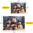 thumbnail image 5 of Dreamtimes Snowman Family Puzzle 500 Pieces - Wooden Jigsaw Puzzles for Family Games - Suitable for Teenagers and Adults, 5 of 7