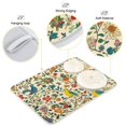 thumbnail image 3 of Yayeee Dish Drying Mat for Kitchen Counter 16"x18" Microfiber Absorbent Pad, Beige Cartoon Animals, 3 of 7
