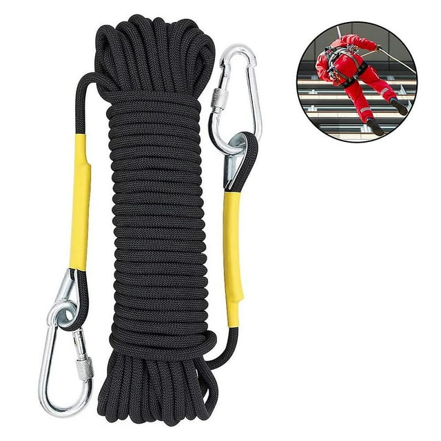 Static Climbing Rope Accessory Cord Equipment (10m) Escape Rope Ice Climbing Equipment Fire Rescue Rope-orange-climbing Rope