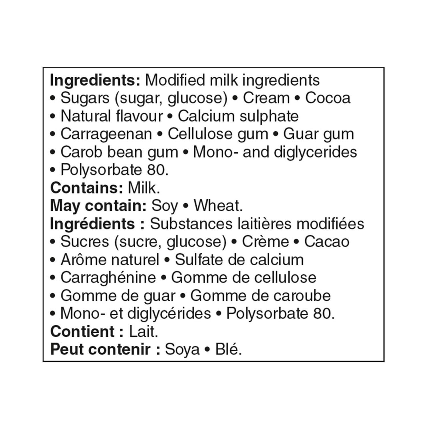 Great Value Chocolate Ice Cream Cups, 12 x 100 mL