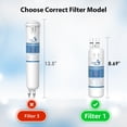 thumbnail image 2 of Filtro de agua para frigorífico compatible con DrinkClear Whirlpool, 2 of 9