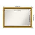 thumbnail image 5 of Amanti Art Townhouse Gold Beveled Wood Wall Mirror 27.75 x 39.75 in., 5 of 5