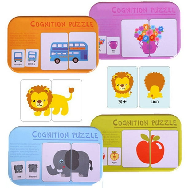 yunn⭐︎kids LIFE CNKOO Pair Puzzles Wooden Baby Kids Vehicle Fruit Animal Life Pair