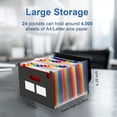 thumbnail image 4 of 2X Carpeta de Archivos Expandible con 24 Bolsillos y Etiquetas en , Organizador de Archivos con Tapa Expandible, Organizador de Archivos Tipo Acordeón, 4 of 5