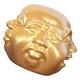 thumbnail image 2 of Golden Buddha Head Figurine for Home Office Decor Resin Craft Statue Four Faces Symbolizing Peace 6 Inches Tall, 2 of 5