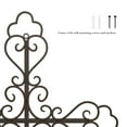 thumbnail image 4 of Metal Wall Cross with Decorative Fleur De Lis Design- Rustic Handcrafted Religious Wall Art for Décor in Living Room, Bedroom, More by Lavish Home, 4 of 7