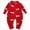 V100-Red, variant on Baby Newborn Romper ClothesCotton Baby Girls Romper Set With Fashionable Pattern And Print 18-24 Months