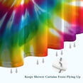 thumbnail image 6 of Colorful Rainbow Tie Dye Spiral Pattern Shower Curtain 72"x72" ,Bathroom Decorative Shower Curtains Set with 12 Hooks,Modern Waterproof Washable Shower Curtain, 6 of 6