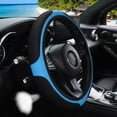 thumbnail image 4 of Car Steering Wheel Cover Universal Fit Anti-slip Protect PU leather breathable, 4 of 7