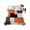 Multicolor, variant on Burnt Orange Black Full Size Flat Sheet, Wrinkleproof & Fadeproof Cooling Flat Bed Sheet Only, Modern Abstract Geometric Breathable Soft Bedding Top Sheets 81 x 96 Inches
