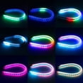 thumbnail image 2 of LNKOO 2PC 24 Inch APP Bluetooth control RGB LED Headlight Strip Tube, Waterproof Flexible Adhesive Daytime Running Lights DRL Switchback Glow Light Strip Headlight Decorative Lamp for Car, 2 of 8