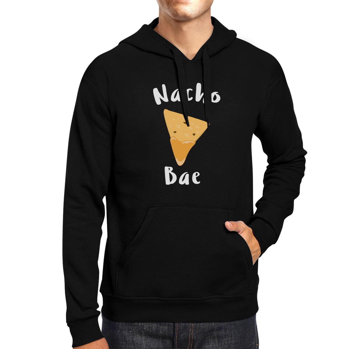 Nacho Bae Unisex Black Hoodie Cute Graphic Funny Gift Food Lovers ...