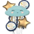 thumbnail image 2 of Twinkle Twinkle Little Star Baby Happy Birthday Party Favor 5CT Foil Balloon Bouquet, 2 of 2