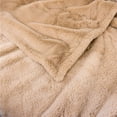 thumbnail image 3 of HGTV Super Luxe Faux Fur Throw Blanket Nomadic Desert 50 x 70 inches, 3 of 4
