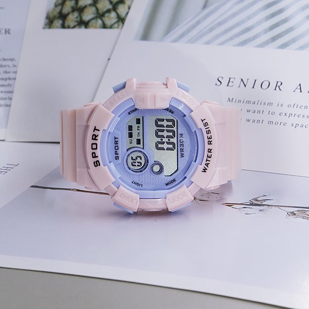 Reloj electrónico multifuncional para niños y niñas, reloj despertador deportivo para estudiantes, reloj luminoso de moda para parejas