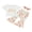 Pink Two Tee, variant on LMLYSoH Baby Kids Girls Pants Set, Short Sleeve Letters Print T-shirt/Romper with Flower Print Flare Pants and Headband