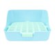 thumbnail image 2 of Huisdier Konijn Kattenbak - Herramienta para aprender a ir al baño para interior Kleine Dieren Azul 11x11x8in, 2 of 9