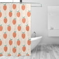 thumbnail image 2 of Rateoe Orange Peach Shower Curtain - Fancy Bathroom Shower Curtain Sets - Waterproof Shower Curtain with Hooks with 12 Plastic Hooks 72x72 Inches, 2 of 5